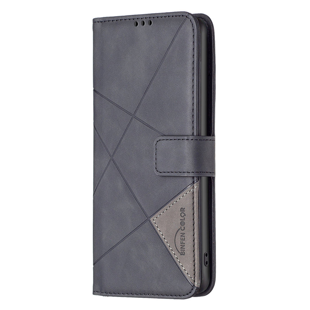BINFEN COLOR BF05 For Sony Xperia 10 VI Leather Flip Cover Wallet Phone Protective Case Geometric Design BINFEN COLOR BF05 For Sony Xperia 10 VI Leather Flip Cover Wallet Phone Protective Case Geometric Design